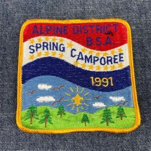 Vintage 1991 Alpine District BSA Spring Camporee Patch